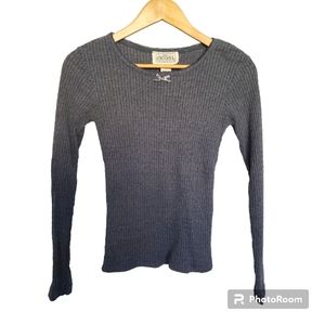 ☕ Croquet Club Grey Knit Long Sleeved Top Size Small Juniors